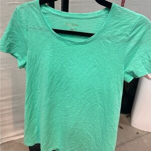 Green Lilly Pulitzer V Neck Shirt